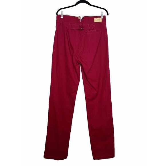 Scully Rangewear Canvas Pant Red Burgundy Women Size 33 Style# RW040 - Picture 2 of 10